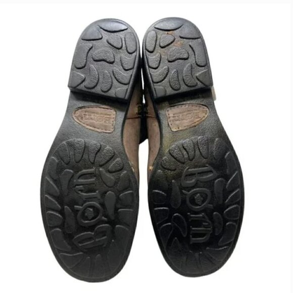 Born Gwynn Harness Knee High Brown Leather Double Buckle Riding Boots - Size 6.5 - Picture 8 of 10